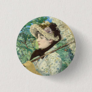 Jeanne (Frühjahr) Edouard Manet Button