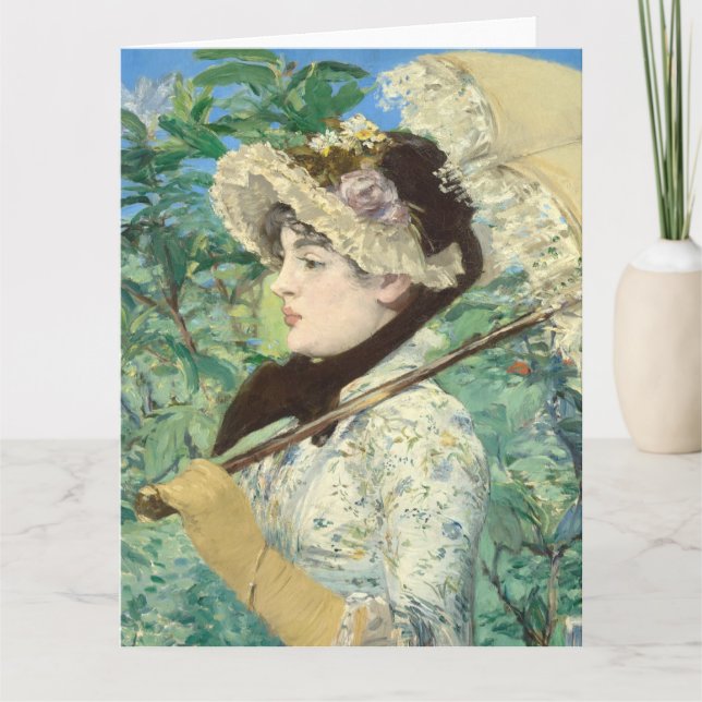 Jeanne (Frühjahr) Edouard Manet Karte (Vorderseite)