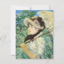 Jeanne (Frühjahr) Edouard Manet RSVP Karte