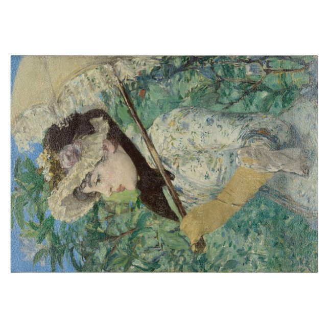 Jeanne (Frühjahr) Edouard Manet Schneidebrett (Vorderseite)