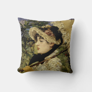 Jeanne: Frühling 1881 von Manet Kissen