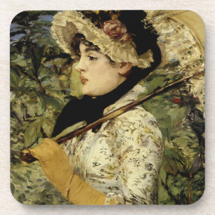 Jeanne: Frühling 1881 von Manet Untersetzer