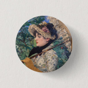Jeanne (Frühling)  von Édouard Manet Button