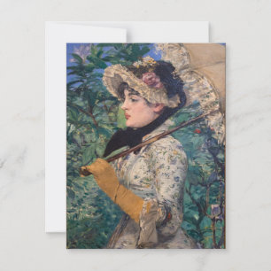 Jeanne (Frühling) von Édouard Manet Dankeskarte