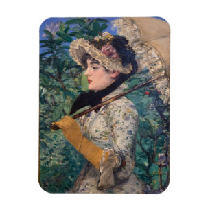Jeanne (Frühling) Von Édouard Manet Magnet