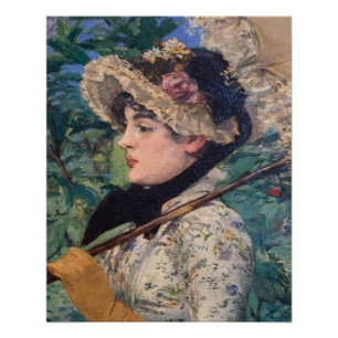 Jeanne (Frühling) von Édouard Manet Poster