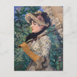 Jeanne (Frühling)  von Édouard Manet Postkarte