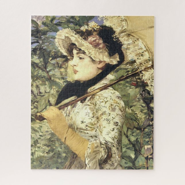 Jeanne, Frühling von Edourd Manet Puzzle (Vertikal)