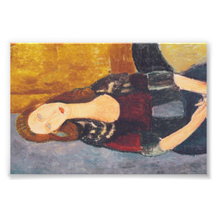 Jeanne Hebuterne Porträt durch Amedeo Modigliani Fotodruck
