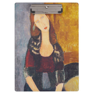 Jeanne Hebuterne Porträt durch Amedeo Modigliani Klemmbrett