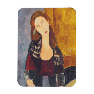 Jeanne Hebuterne Porträt durch Amedeo Modigliani Magnet