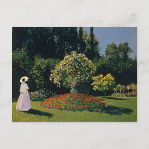 Jeanne-Marguerite Lecadre im Garten - Monet Postkarte