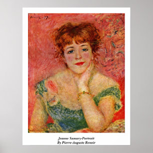 Jeanne Samary-Porträt durch Pierre-Auguste Renoir Poster