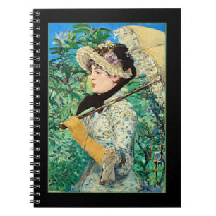 Jeanne Spring, berühmtes Gemälde von Edouard Manet Notizblock