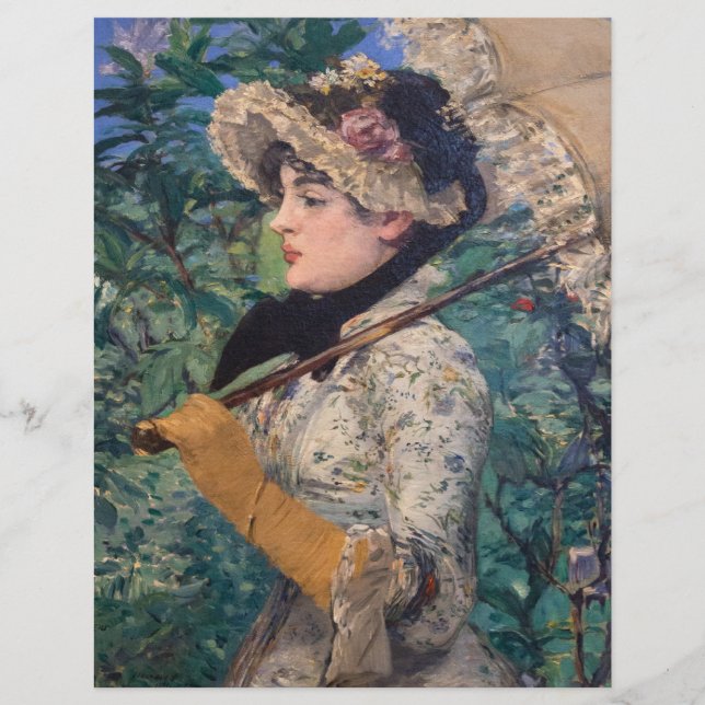 Jeanne (Spring) von Édouard Manet Flyer (Vorne)