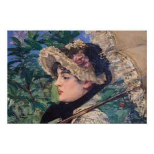Jeanne (Spring) von Édouard Manet Poster