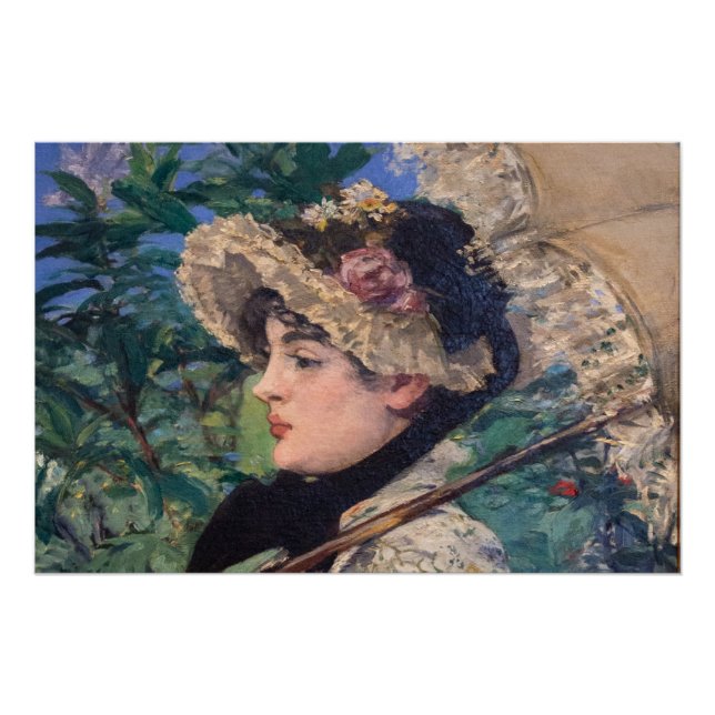 Jeanne (Spring) von Édouard Manet Poster (Vorderseite)
