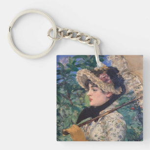 Jeanne (Spring) von Édouard Manet Schlüsselanhänger