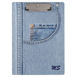 Jeans Clipboard mit (oder ohne) Monogramm Klemmbrett