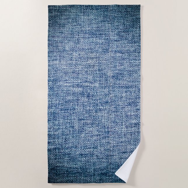 Jeans Cotton Texture Strandtuch (Vorderseite)