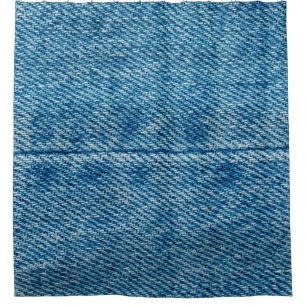Jeans haben Hintergründe nah. Denim Heften. Blau Duschvorhang