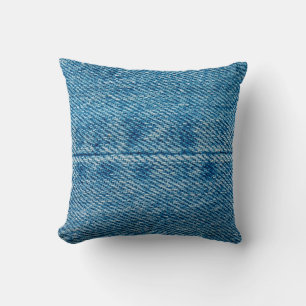 Jeans haben Hintergründe nah. Denim Heften. Blau Kissen