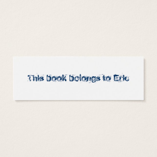 Jeans Lesezeichen (Rückseite)