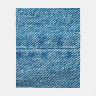 Jeans Nahaufnahme Hintergrund. Denim-Nähte. Blaues Fleecedecke