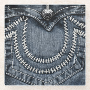 Jeans Pocket Glasuntersetzer