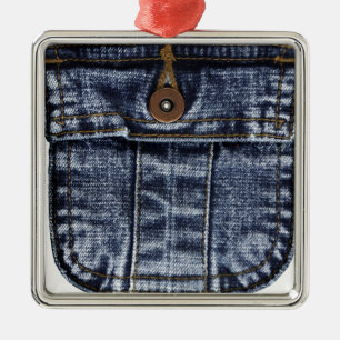 Jeans-Pocket Ornament Aus Metall