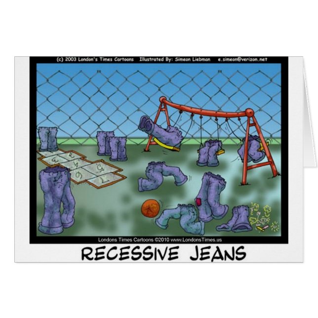 Jeans Récessive Drôle Cadeaux Tee - shirts et Obje (Devant horizontal)