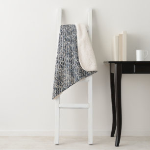 Jeans Stoff Sherpadecke