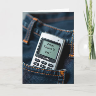 Jeans-Taschen-Vatertagskarte Karte