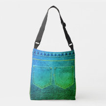 Jeans verts regarder sac de carrosserie