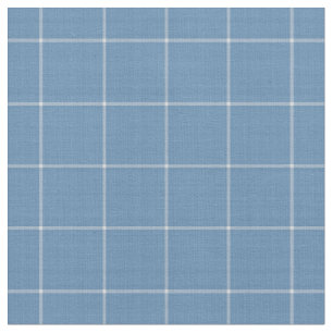 Jeansblaues großes Gingham-Karomuster Stoff