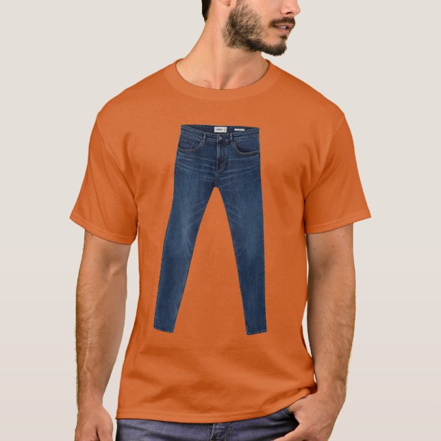 Jeansee Pair of Blue Denim Jeans Quirky Funny Yes  T-Shirt (Vorderseite)
