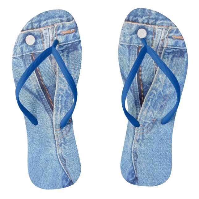 Jeanszipper Flip Flops (Fußbett)