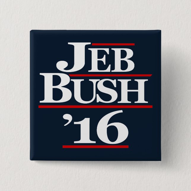 Jeb Bush 2016 Kampagnen-Knöpfe Button (Vorderseite)