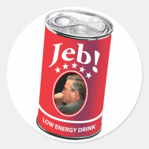 Jeb Bush für Präsidenten Humor, niedrige Runder Aufkleber