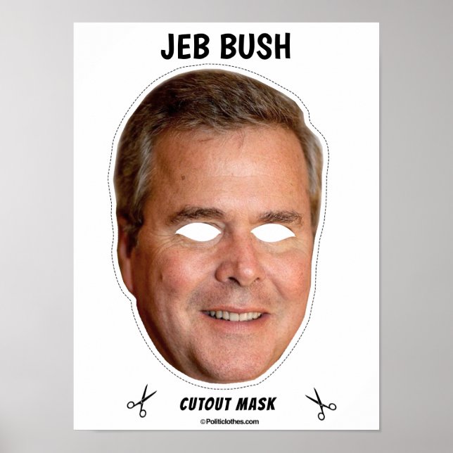 JEB BUSH Halloween Mask Poster (Vorne)
