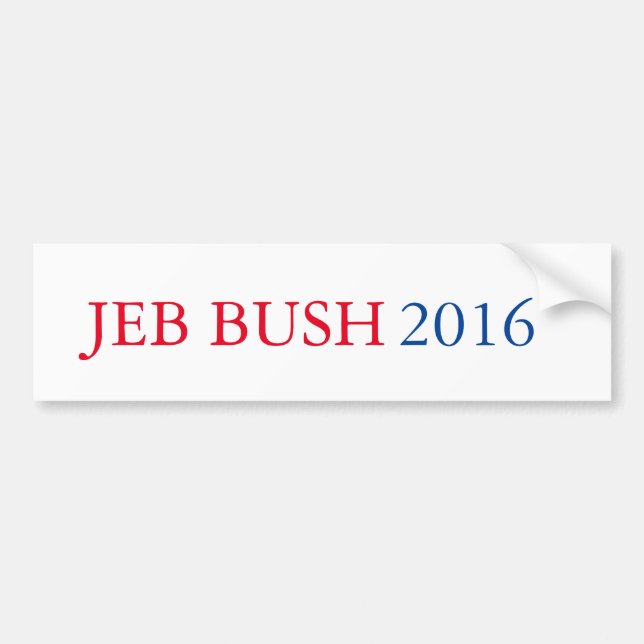 Jeb BushAutoaufkleber 2016 Autoaufkleber (Vorne)
