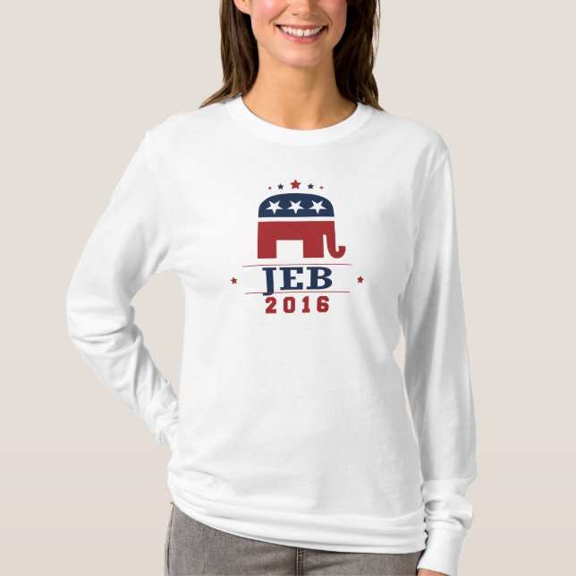 Jeb GOP-Elefant-Entwurf 2016 T-Shirt (Vorderseite)