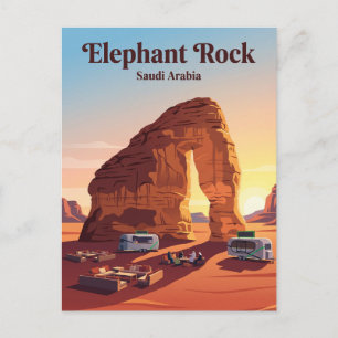 Jebel Al-Fil (Elefantenfelsen) Saudi-Arabien Postkarte