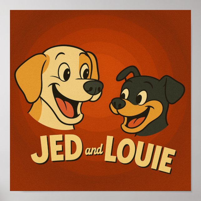 "Jed & Louie" Poster (Vorne)