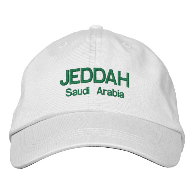 JEDDAH* Saudi-Arabien Personalisiert Hat Bestickte Kappe (Vorderseite)