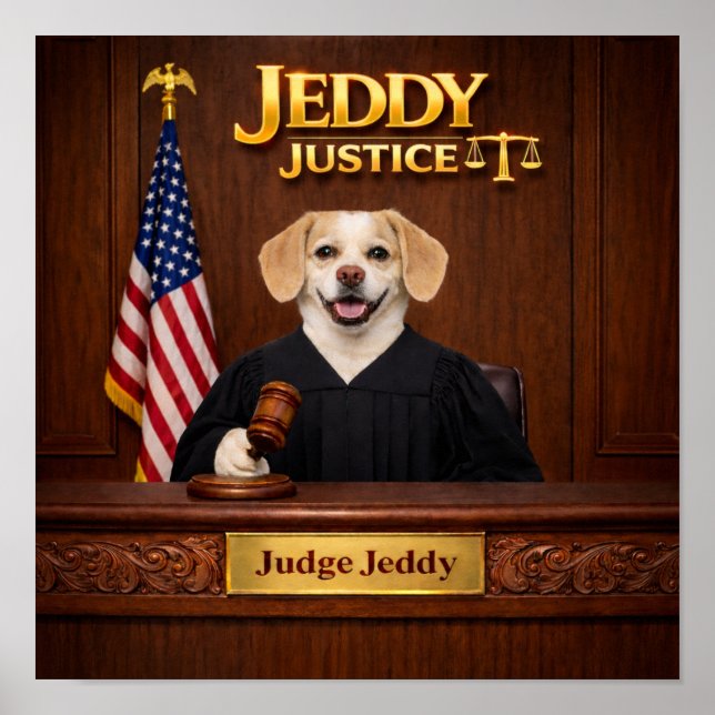 "Jeddy Justice" Poster (Vorne)