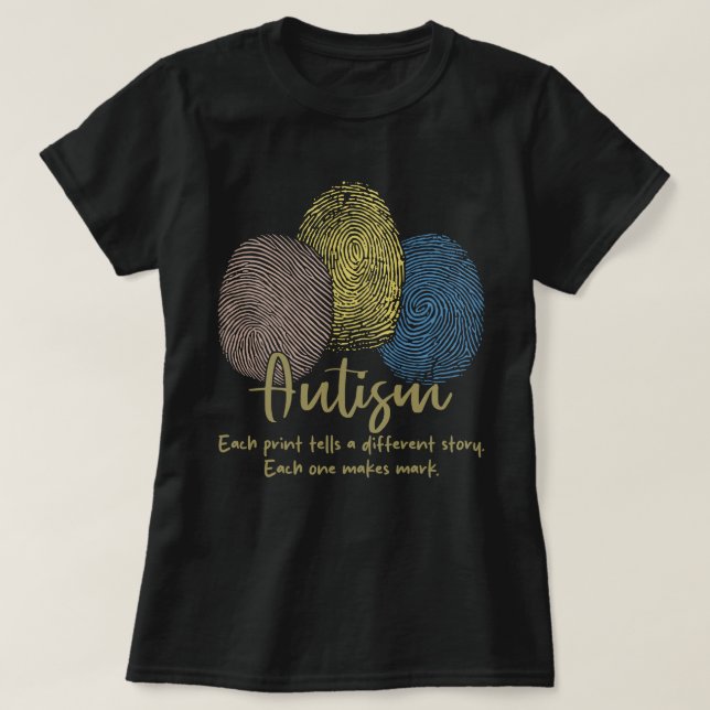 Jede Ausgabe erzählt einen anderen Story-Autismus- T-Shirt (Design vorne)