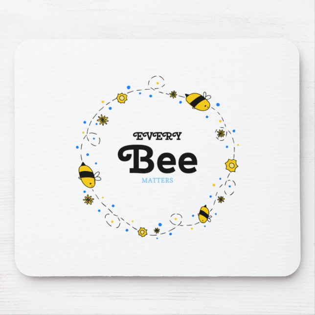 Jede Biene-Aufkleber Mousepad (Vorne)
