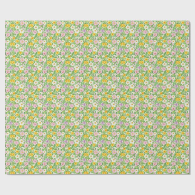 Jede Blume blüht in ihrer eigenen Zeit Geschenkpapier (Flach)