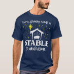 Jede Christliche Familienstiftung Jesus Chr T-Shirt<br><div class="desc">Jede Familie Stabile Stiftung Christlich Jesus Weihnachtsjs.</div>